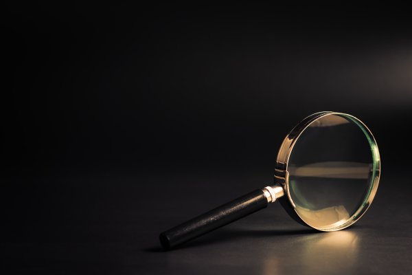 peoplefinders review background check service magnifying glass dark background
